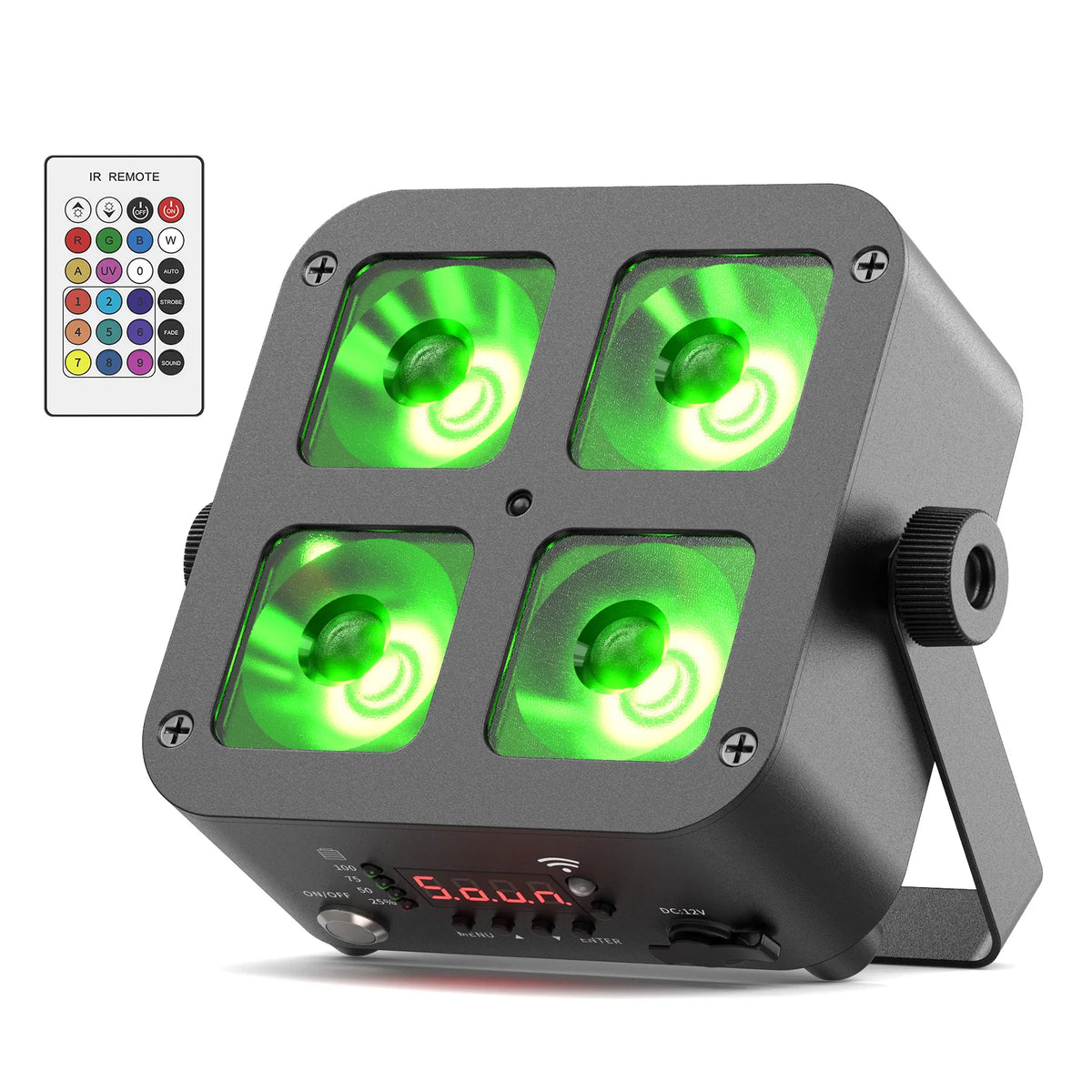 U`King 4X10W Wireless Stage Par Light Battery Powered Uplight LED RGBWA UV 6in1 Rechargeable Uplights for DJ Disco Wedding Party