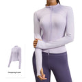 Women's OEM Fitness Sports Zipper Jacket with Stand-Up Collar Long Sleeved Slimming Running Gear Breathable Quick Dry Yoga Top MegaBDM