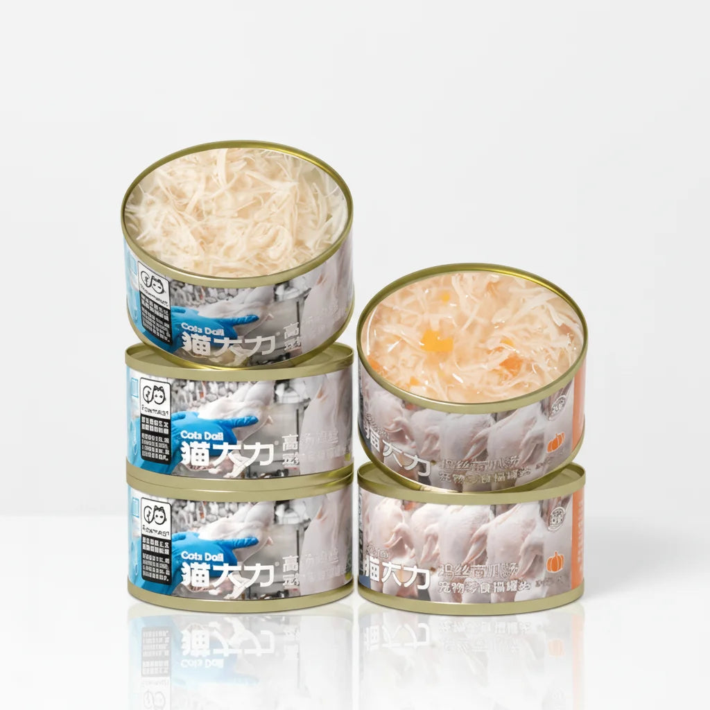 Canned Cat Wet Food with Chicken Flavor Top Grade Meat Formula for Digestive Health MegaBDM