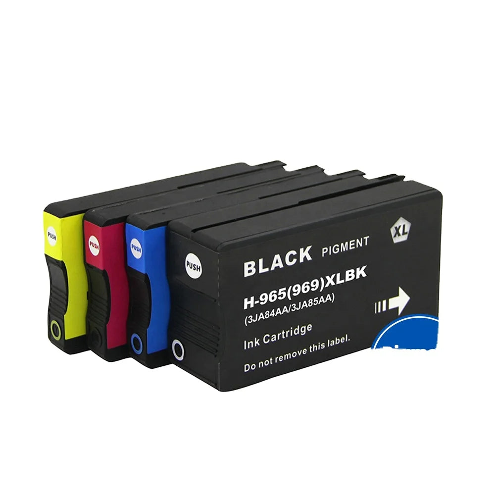 Tatrix 965XL Ink Cartridge 969XL 965 XL 969 Color Remanufactured Inkjet Ink Cartridge for HP OfficeJet Pro 9010/9012 Etc 965XL