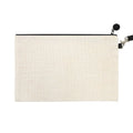 China Factory Wholesale Premium Eco-Friendly Large Vintage Zipper Lined Linen Summer Women Makeup Bags Cosmetic Pencil Bag MegaBDM