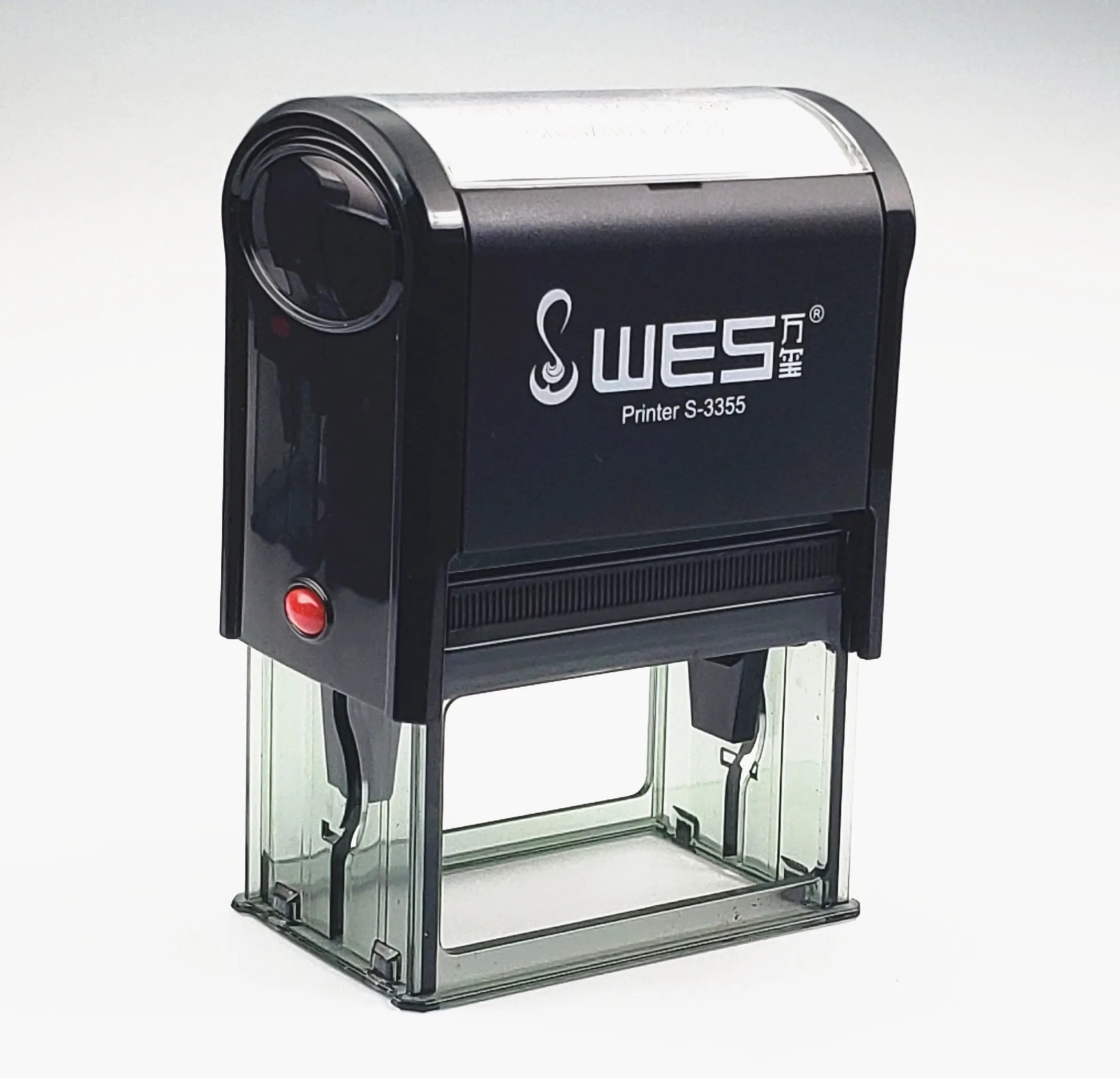 S-3355 WES Stamp Carimbo Plastic Stamp Self-inking Stamp for Office