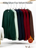 Bangladesh CN Factory Price Custom Logo Embroidery 450G Heavyweight Cotton Blend Crew Neck Oversized Solid Color Sweatshirt MegaBDM