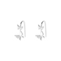 Wholesale 925 sterling silver small butterfly earrings