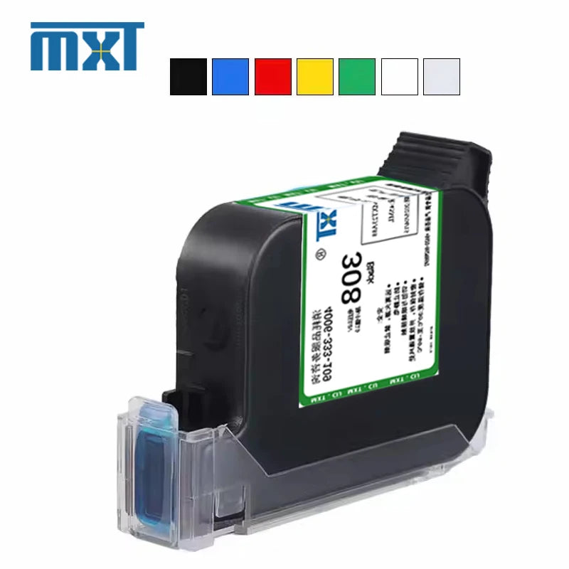 Factory Wholesale Long Lasting TIJ 2 Ink Cartridges Set Water Based Dye Ink for Fast Drying on Porous Materials