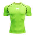 Men's Snake Head Print Quick-Dry Moisture-Wicking Sports T-Shirt Breathable High-Elasticity Muscle-Fit Compression Shirt MegaBDM