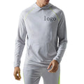Wholesale Men's Outdoor Pullover Sports Set  Fitness Gym Street Sports Wear 2 Pieces Track Suit for Men