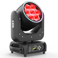U`King 7x40w Led Wash Beam Zoom Testa Mobile Stage Light Bee Eye Moving Head Lights With RGB Halo Ring for DJ Disco Party MegaBDM