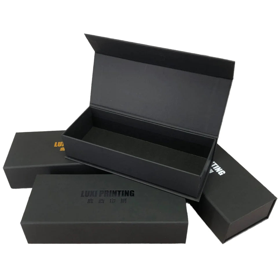 Printing logo Hard Cardboard Luxury Flap Open Magnetic Shoe Folding Packaging Gift Box Clothing Foldable Paper Boxes