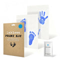 Inkless Baby Footprint & Handprint Mirror Frame Kit-Handmade Includes Milestone Cards 1 Wipe 2 Papers-for Newborns & Pets