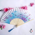 Large Portable Handmade Bamboo Hand Fan Concert Gift for Indoor Use New Arrival