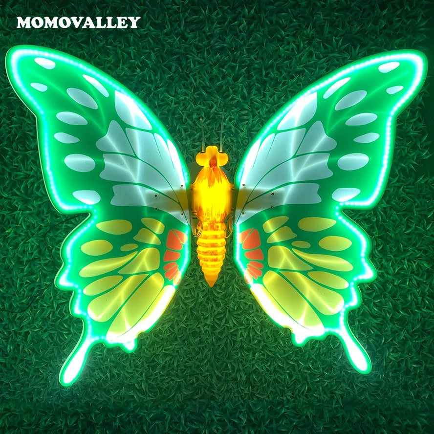 Momovalley stunning 12v 3d dynamic lighting butterfly led lights outdoor gardens perfect christmas street decorations