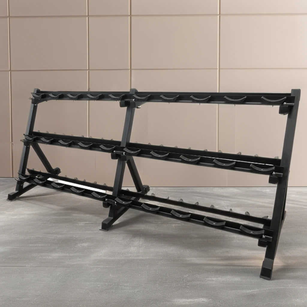 Home Gym Organization Max 3-Tier Dumbbell Storage Stand Weight Rack