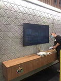 Modern Design V-Grooved Felt Acoustic Panels for Modern Home Cinema Audio System Wall and Ceiling