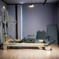 Maple Wood Pilates Reformer Machine with Tower and Half Trapeze Indoor Oak Workout Reformers