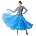 B-2186 Yundance New Modern Dance Dress Performance Featuring Waltzing International Standard Ballroom Dance Dress with Stones