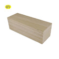 Custom Unfinished Polished Paulownia Wood Jewelry Gift Packaging Box European Style Tabletop Decoration Small Lightweight Boxes