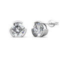 Innovative Formulated  1CT Moissanite Diamond Gemstone Jewelry S925 Handmade Round Stud Earrings Destiny Jewellery