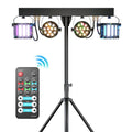 U`King 60W RGBW LED Par Lights Combination Bracket Light DMX512 Stage Effcet Par Light for DJ Disco Wedding Birthday Party MegaBDM