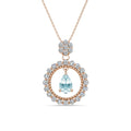 2023 New Arrival Natural Gemstone Women Jewelry 925 Sterling Silver Flower Pendant Necklace for Women Destiny Jewellery