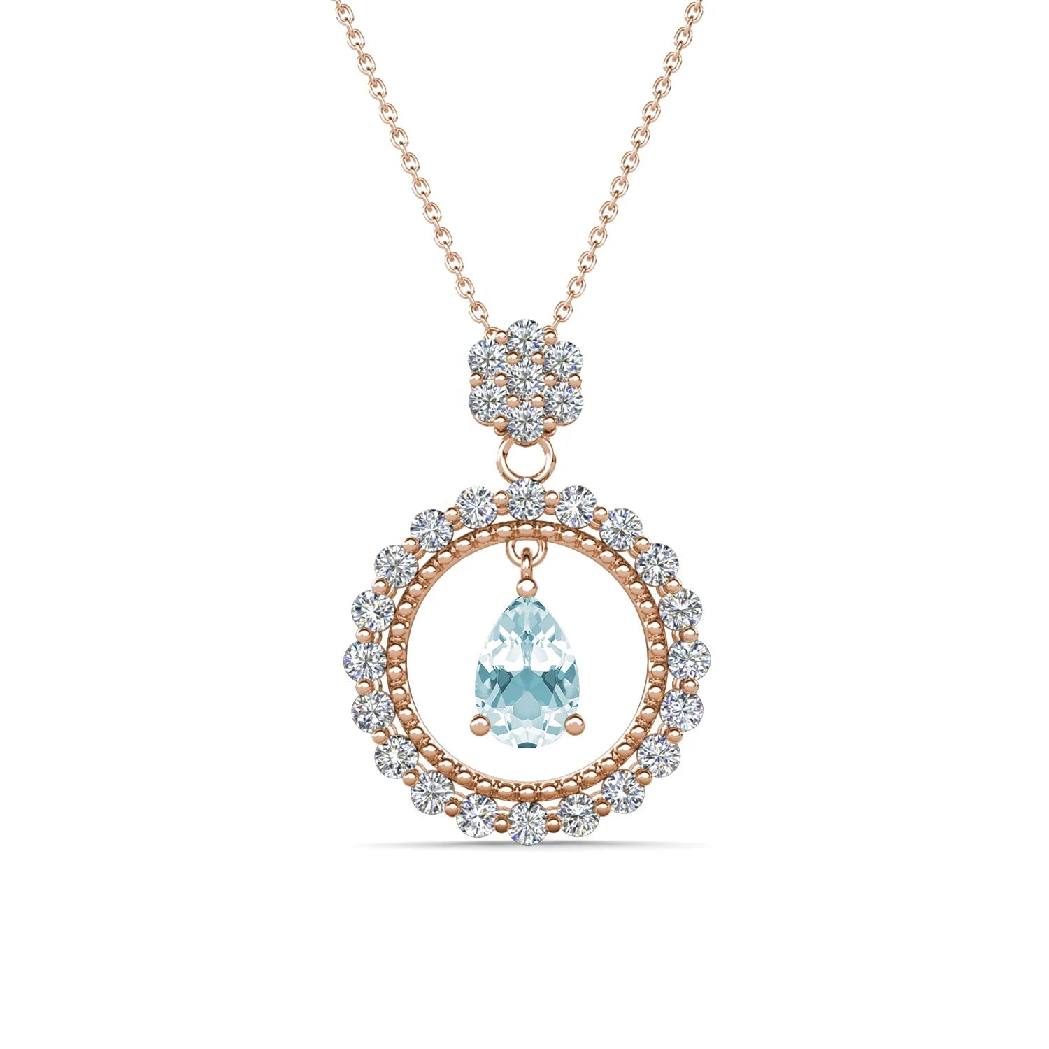 2023 New Arrival Natural Gemstone Women Jewelry 925 Sterling Silver Flower Pendant Necklace for Women Destiny Jewellery