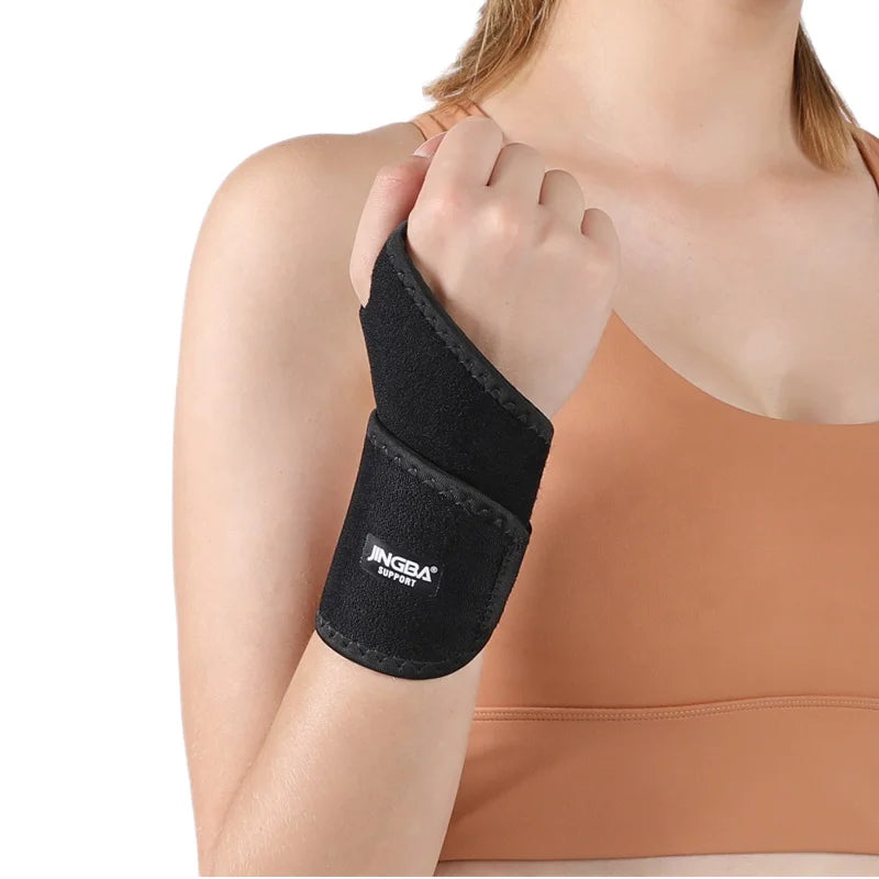 JINGBA OEM/ODM Hot Sell Adjustable Neoprene Wrist Support Brace with Thumb Stabilizer Work Every Day Use for Women Men Workout