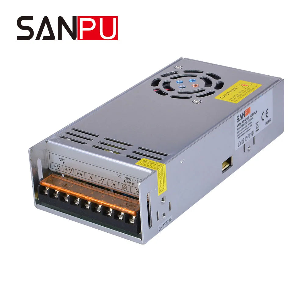 400W LED Driver Transformer 12V 24V DC Power Supply for Bulb Lamp Strip Grow Cabinet Ceiling Panel TV Backlight LED Light