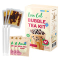 SIGNWIN-Low Cal Bubble Tea Kit include ready to eat brown sugar konjac boba high fiber drink milk tea powder