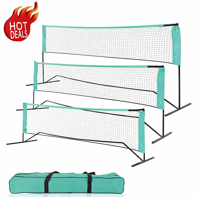 BD01A Low Price Foldable Badminton Net with Stand Polyester & Metal 3m*1.55m Durable Customized Color & Logo Manufacturer China MegaBDM