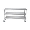 Commercial Kitchen Stainless Steel Prep Counter Workbench Heavy Duty Restaurant Food Preparation Customizable Table