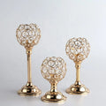 Gold Silver Steel Metal Modern Luxury Handmade Eco-Friendly Candlestick Holder for Weddings Christmas Dining Tables