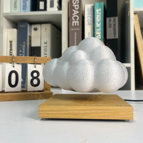 Office Furniture Decor Desktop Table Warm Lamp 3D Printed Night Light Magnetic Levitation Floating Cloud Lamp Home Room Light