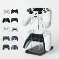 Transparent Acrylic 2 Tiers Game Controller Holder for Nintendo Switch Xbox PS5 PS4
