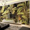Vintage Banana Leaf Wallpaper Southeast Asian Style Murals European Rainforest Living Room Restaurant Hotel Background Wallpaper
