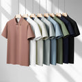 Summer 210gsm Polyester Cotton Cheap Plain Blank Custom logo Printed Casual Wear Men's Polo t Shirt Custom Men Polo t Shirts MegaBDM