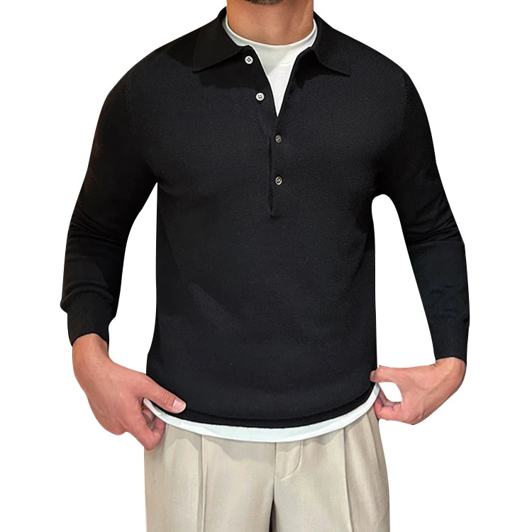 Knitwear Man Sweater Thick Warm Winter Casual Fashion Men's Sweaters Breathable Mock Neck Sweater Men
