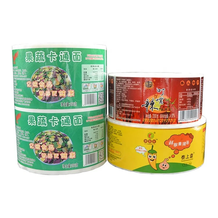 Self Adhesive Custom Printing Logo Roll Waterproof Laminate Vinyl Storage Container Jar Honey Sticker Label for Canned Food