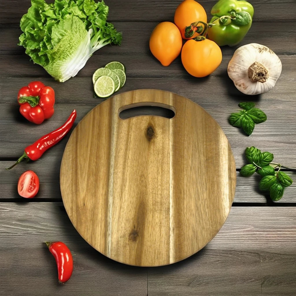 Premium Reversible Bamboo Butcher Block Cutting Board Smooth Surface for Chopping Meat Cheese Vegetables
