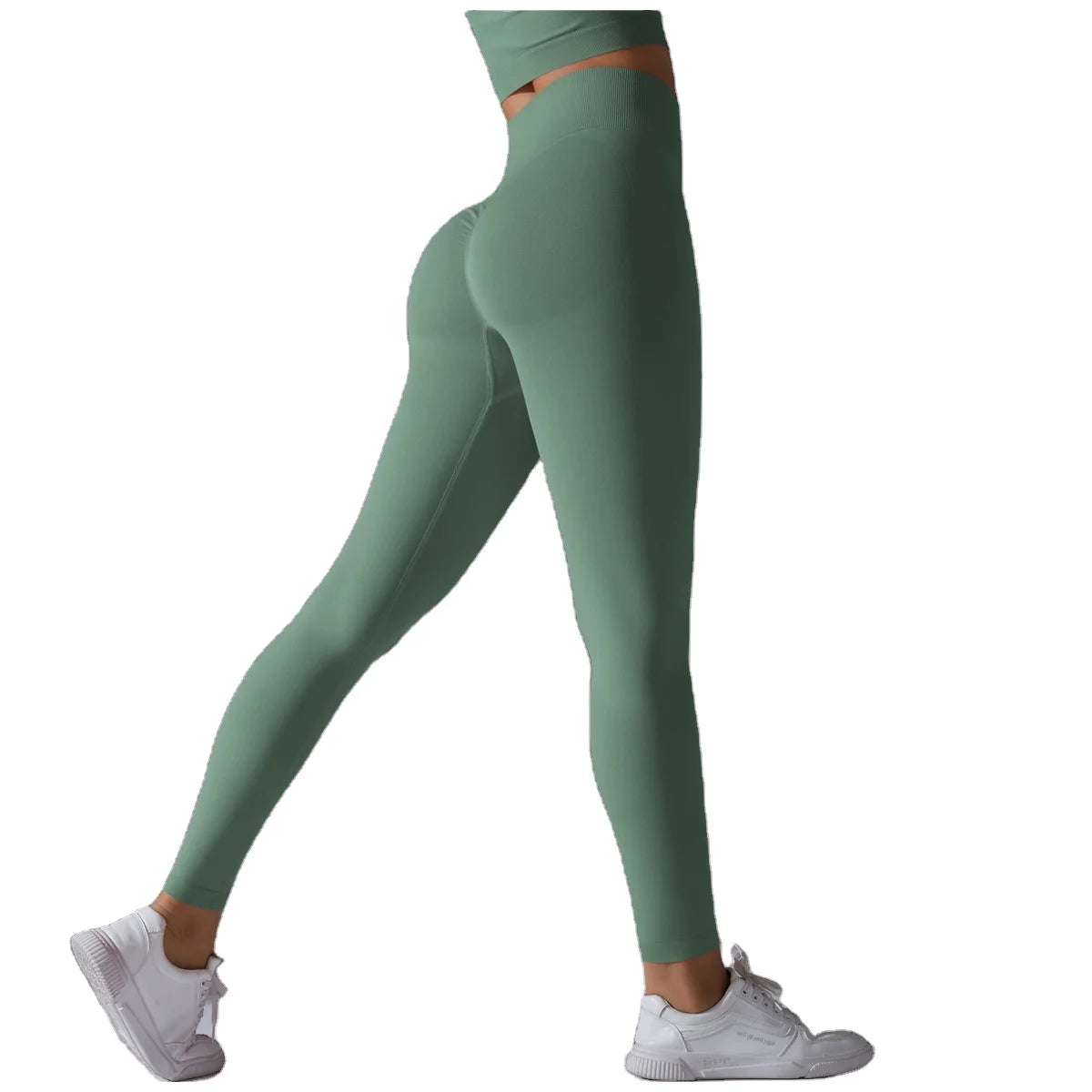 GC Seamless High Waist Yoga Pants Peach Hip Tights Breathable Quick-drying Running Sports Fitness Pants MegaBDM