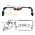 2024 new Gravel 14degrees Carbon fibre Bicycle Handle T1000 bike Handlebar Ultra Light 34 36 38 40 42 44cm drop handlebar