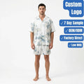 Custom Men's Contemporary Shirt Shorts Set OEM ODM Private Label Casual Fashion Manufacturer MegaBDM