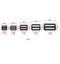 Wholesale Professional Waterproof Portable Strong Black Plastic Ladder Lock Buckles Adjusting Webbing for Backpacks