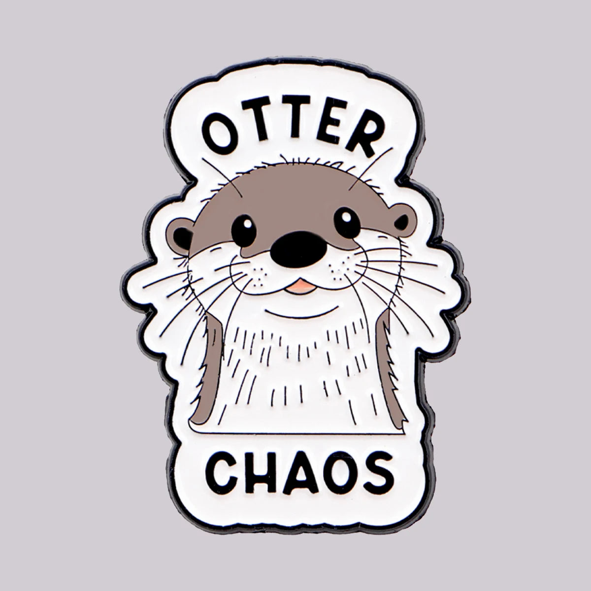 Cute Otter Enamel Pin Cartoon Animal Brooch Pines Lapel Pins Badge on Backpack Clothing Accessories Funny Jewelry Friends Gifts MegaBDM