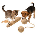 Modern Cartoon Cute Sisal Cat Interactive Chew Toy Durable Anti-Bite Boredom Buster Training Ball Scratching Indoor Play