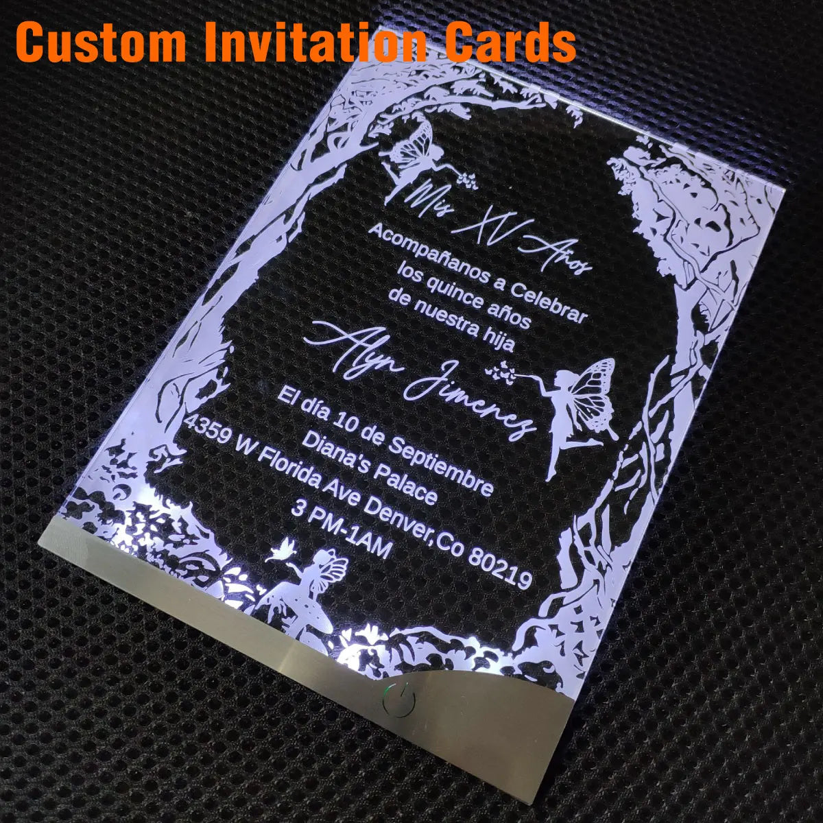 Custom Premium LED Light up Rechargeable Acrylic Badge 130x180mm Translucent Logo Wedding VIP Corporate Event OEM MegaBDM