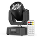 U`King 60W Mini Wash Moving Head Light DMX Remote Control RGBW Effect Stage Lights for Home Disco Club DJ Show MegaBDM