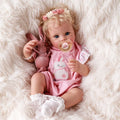 Babeside 17 Inch RTS Smiling Reborn Baby Dolls Realistic Infant Girl Fashion Doll Soft Toy DIY Toy Quick Dispatch 3-7 Days MegaBDM