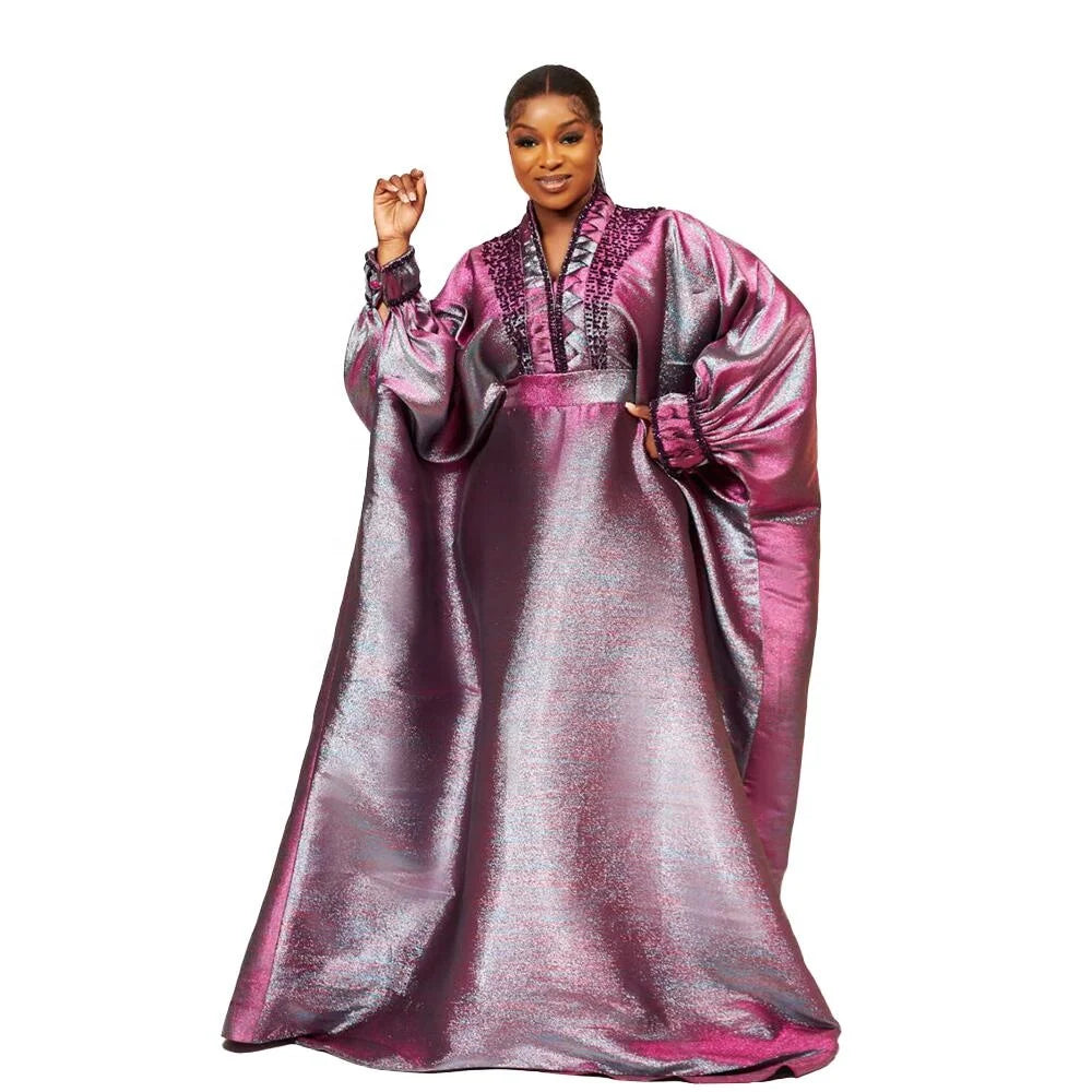 Free Plus Size African Dresses with Long Sleeves for Adults Women's African Clothing