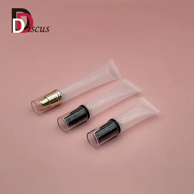 D19 Customized Plastic Soft Squeeze Tubes 10ml 15ml 20ml Cosmetic Foundation BB Hand Cream Airless Pump Tube