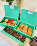 Eco-Friendly Fast Food Catering Crepe Paper Box Food Grade Bakery Sushi Egg Tart Crepe Cookie Packaging with Matt Lamination